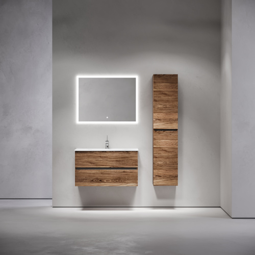 Тумба под раковину Sancos Urban UR90ECH 89х45х55 подвесная цвет дуб чарльстон - фото 2